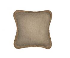 Homemaison Keighley Dekokissen aus Polyleinen, weizenfarben, 51 x 51 cm (20 x 20 Zoll)