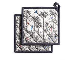 Maison dHermine Amazonia Topflappen, 100% Baumwolle, 20 x 20 cm, 2 Stück