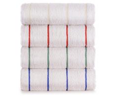 Chakir Turkish Linens Hotel Handtuch Türkische Baumwolle extra groß Pool-Beach Handtuch Set (Set von 4, Variety Pack)