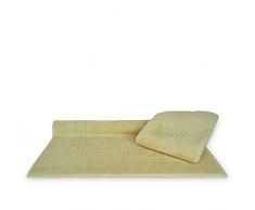 Luxus Hotel & Spa Handtuch Türkische Baumwolle Griechischer Schlüssel, baumwolle, beige, Large Bath Mat - Set of 2