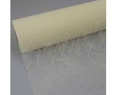 Deko AS GmbH Sizoflor Tischband Creme 60 cm Rolle 25 Meter 60 012-R