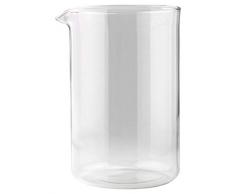 Café Ole Tasse Ersatz Becherglas geeignet für Grunwerg Classic Cafe Ole Kaffeemaschinen, Glas, farblos, 6 Tassen