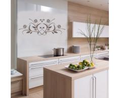 INDIGOS 4052166076920 Wandtattoo w449 Pflanze Blume Wandaufkleber 120 x 42 cm, braun