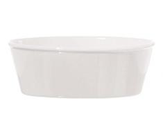 la Porcellana Fiesole Auflaufform oval, Geschenk-Box, weiß, 15 x 10,5 x 5,5 cm