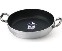 Agnelli Platinium Stieltopf aus Aluminium mit 2 Griffen aus Edelstahl, Silber, Silber, 20 cm