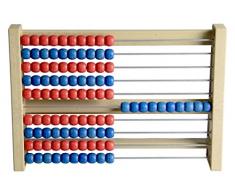 WISSNER aktiv lernen - 100 er Rechenrahmen rot/blau - RE-Wood