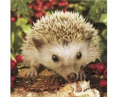 Home Fashion Lunch Serviette Barnie 33Â x 33Â cm, Mehrfarbig, One Size