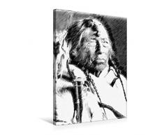 Calvendo Premium Textil-Leinwand 50 cm x 75 cm hoch, Wer SAGT, DASS Tiere Nicht sprechen. | Wandbild, Bild auf Keilrahmen, Fertigbild auf echter Leinwand, Leinwanddruck Menschen Menschen