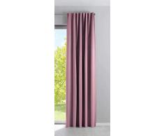 Gardinenbox Verdunkelungsvorhang »Palermo Dark« HxB 250x140 cm Rosa Matt Blickdicht Lichtundurchlässig Verdeckte Schlaufen Kräuselband Raffhalter Fleecerücken, 100002652