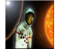 Rikki Knight Astronaut im Weltall Design Art Keramik Fliesen, 4 von 4-Zoll