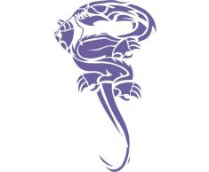 INDIGOS 4051095013778 Wandtattoo Glasdekorfolie w113 Drachen 120 x 56 cm