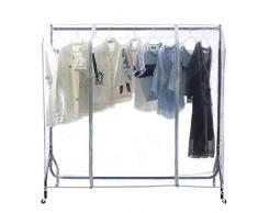 TzBBL Reinigungstuch Garment Rack Cover 5 ft mit starkem Reißverschluss Schutzhülle Schiene Cover 149,9 x 50,8 x 132,1 cm (150 x 50 x 133 cm)