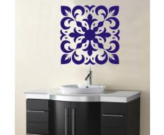 INDIGOS 4052166068772 Wandtattoo w425 Pflanze Blume Wandaufkleber 120 x 120 cm, blau