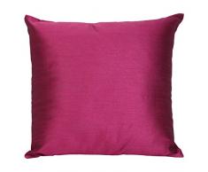 Set von 2 Art Silk Kissenbezüge, Uni Kissenbezug Kunstseide, massiv Überwurf Kissen, (40,6 x 40,6 cm), wein, 12x12 Inch