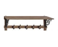 Deco 79 45877 Wandregal, braun/schwarz