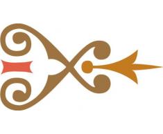 Indigos 4051719760552 Wandtattoo MF350 Ornament tribal 96 x 51 cm