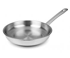 LACOR PFANNE 24 cm VITROCOR, Edelstahl, Grey