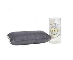 Cozzy Travel Viskoelastisches Reisekissen 24 x 15 x 6,5 cm grau
