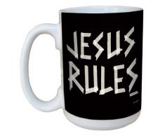 Tree-Free Greetings lm44271 Jesus Rules: Revelation 19: 16 Keramik Becher mit Henkel/, 15-Ounce