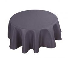 Biscaynebay Stoff-Tischdecken, wasserabweisend, auslaufsicher, für Esszimmer, Küche, Hochzeit und Partys 60 R dunkelgrau