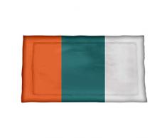 ArtVerse NFS Miami Sofakissen mit Fußball-Streifen, Mikrofaser, 30 x 22 cm, Aqua Accent