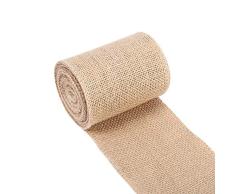Jute-Tischrolle, DIY Landhausstil Dekorationen schaffen europäischen Stil, geeignet für Hochzeit Festival Party und Haus Wohnzimmer Dekoration 10cm*5m