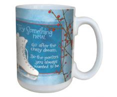 Tree-Free Greetings lm43479 Winter Figure Skate von Robin Pickens Keramik Becher mit Henkel/, 15-Ounce
