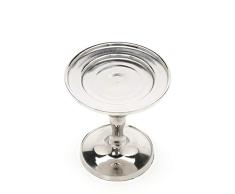 Hosley Kerzenhalter für Stumpenkerzen, silberfarbenes Finish, 11,4 cm hoch Ideales Geschenk für Hochzeit, Party, besondere Anlässe, Spa, Geburtstag W1