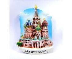 Souvenir Collectibles St.basils-Kathedrale Moskau, für Nageldesign, Lackieren Kühlschrank Magnet Magnetic Cute 3d-Charm Geschenk