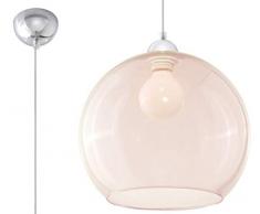 Sollux Lighting BALL Pendelleuchte, Glas, Champagne, Chrome
