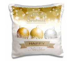 3dRose pc_200448_1 Kissenbezug, Motiv: Hai im Martiniglas, 40,6 x 40,6 cm