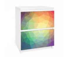 Apalis 91123 Möbelfolie für Ikea Malm Kommode - Selbstklebe nummer RY32 Triangular, gröÃe 2 mal, 20 x 40 cm