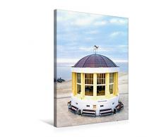 Premium Textil-Leinwand 50 x 75 cm Hoch-Format Pavillon mit Weihnachtsbaum | Wandbild, HD-Bild auf Keilrahmen, Fertigbild auf hochwertigem Vlies, Leinwanddruck von Andrea Dreegmeyer