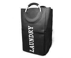 Allgala Wäschesack mit Aluminiumgriff schwarz