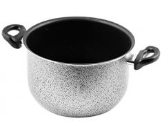 Home Salt NPepper Antihaftpfanne, Aluminium, 20.7 Liter, Schwarz/Grau, 26 cm