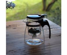 TEA SOUL B6021367 Eine praktische Glas Teekanne mit Filter und Snap, für Teezubereitung für ca. 2 Personen geeignet. Ideal für den Einsatz mit jeder Art von losen Tee oder Teebeutel, None
