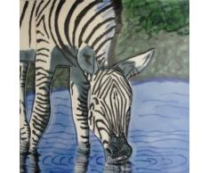 Zebra, Keramik, Fliesen, 4 x 4