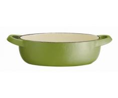 Tefal E97497 Jamie Oliver at Home Series Cast Iron Limonen-grün J.O. Gratinform, oval, 20 x 14 cm