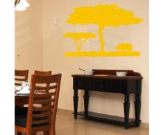 INDIGOS 4052166116749 Wandtattoo w553 Afrika / Steppe Wandaufkleber 120 x 77 cm, gold