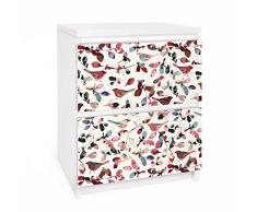 Apalis 91102 Möbelfolie für Ikea Malm Kommode - Selbstklebe Look Closer, gröÃe 2 mal, 20 x 40 cm