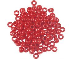 The Beadery Bügelperlen, 6 x 9 mm, Rot, 900 Stück