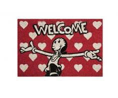 Excelsa Olivia Fußmatte, Kokosfaser, 40 x 60 cm, Rot