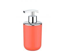 WENKO Seifenspender Brasil - FlÃ¼ssigseifen-Spender, SpÃ¼lmittel-Spender FassungsvermÃ¶gen: 0,32 l, 7,3 x 16,5 x 9 cm, coral