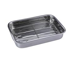Renberg q1752 – Bräter mit Grill, 35 cm, Edelstahl