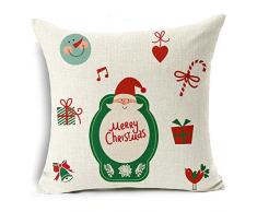 ofloral Santa Schneemann Weihnachten Dekoration Baumwolle Leinen Kissen Fall bequem Sofa Festival Kissenbezug Home Dekoration kissenrollen Weihnachten Neues Jahr Geschenk 40