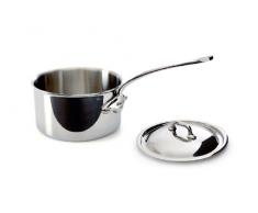 Mauviel MCook Stielkasserolle, 5-lagig, Edelstahl 2.7 Quart edelstahl