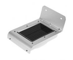 Mauk Solarleuchte Aluminium Weiß 15 x 10 x 6.5 cm