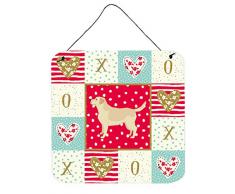 Carolines Treasures Labrador Retriever Love Türaufhänger Wanddekoration, mehrfarbig