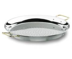 Lacor 60146 Paellapfanne, Edelstahl 18/10 46 cm