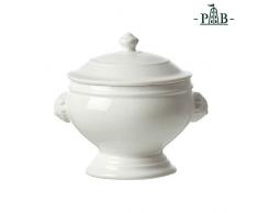 la Porcellana Chimäre Löwe Suppenterrine Geschenk-Box, weiß, 22 cm